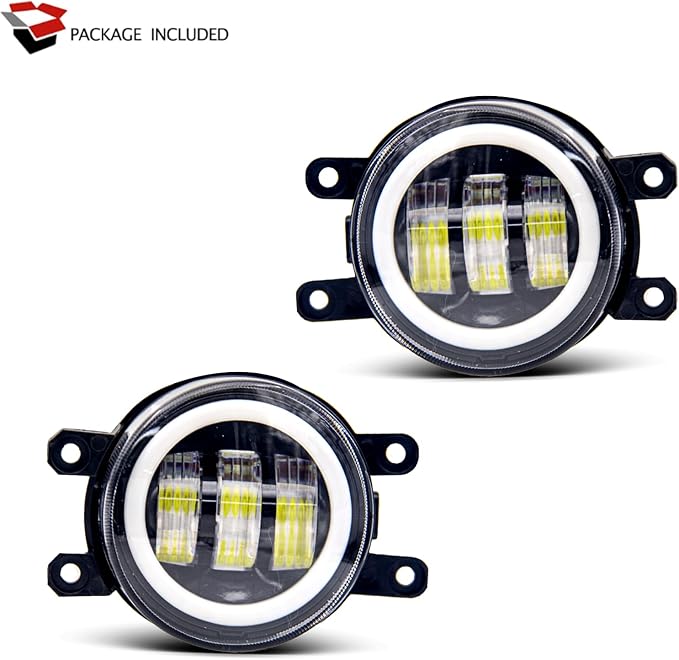 New Version LED Fog Lights for Toyota Camry 2007–2014, Highlander 2008–2010, Corolla 2009–2013, Prius 2010–2011, RAV4 2006–2014, Sienna 2011–2017 – Replacement Fog Lamps