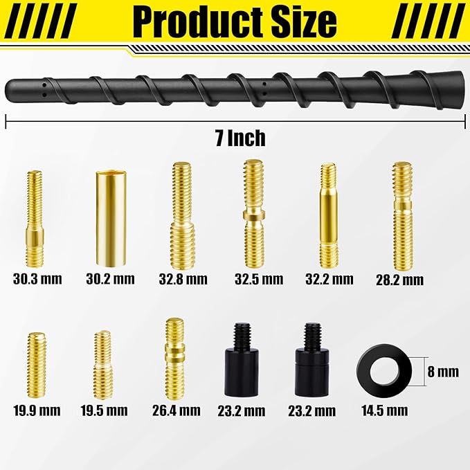 Black Antenna 7 Inch for all cars