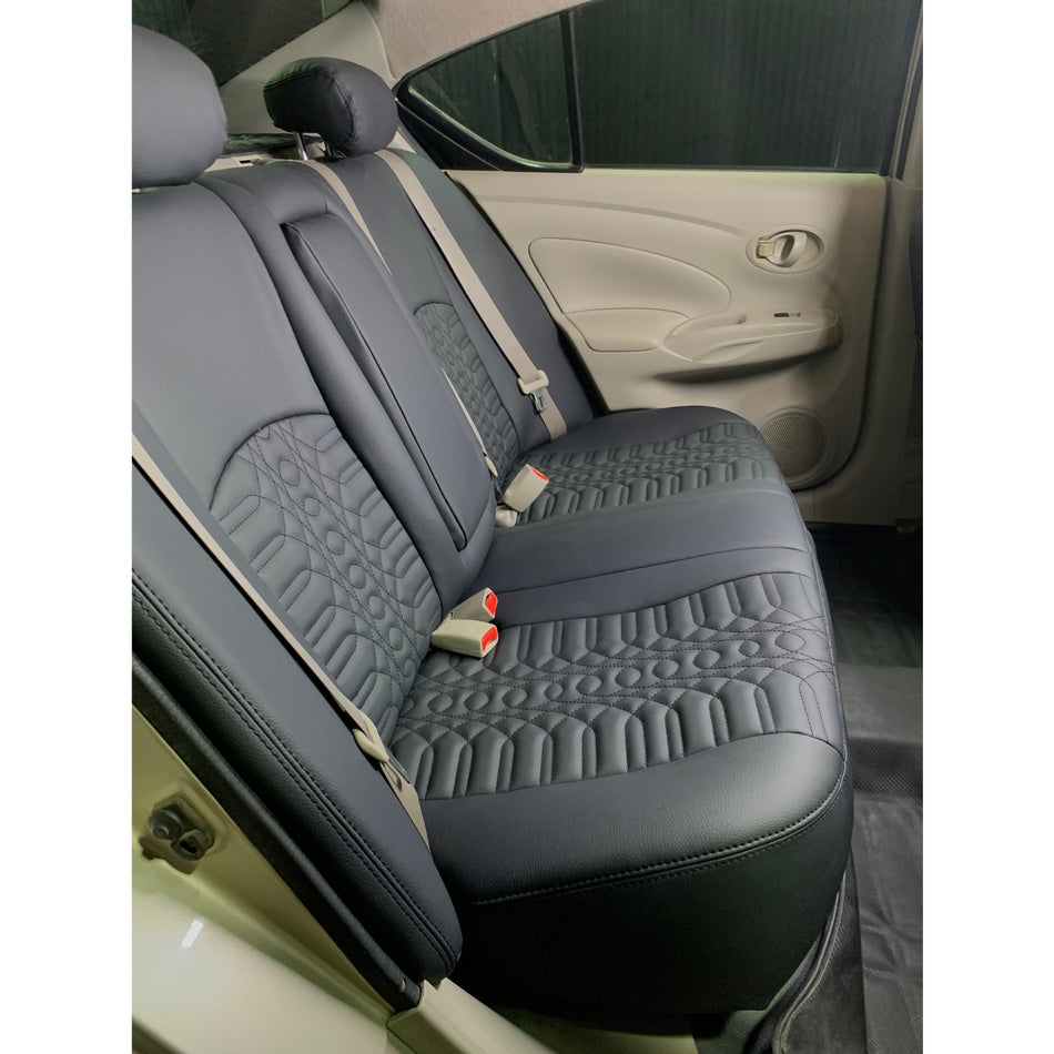 German Black Leather Seat Covers for n17