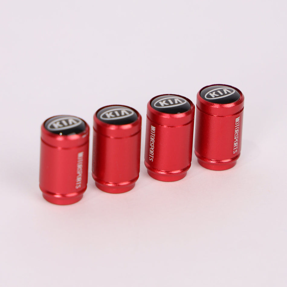 4Pcs Car Wheel Tire Valve Tire Stem Air Caps Airtight Cover For KIA – Red