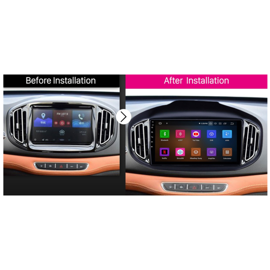Android Screen for Chery Tiggo 7 - Supported apple car play &amp; android auto wireless - Plug and play – GPS – DSP – Bluetooth – WIFI – Radio
