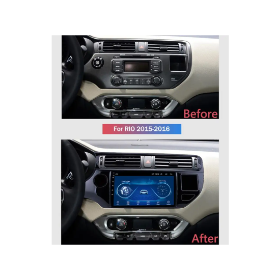 Android Screen for KIA Rio 2015- Supported apple car play &amp; android auto wireless - Plug and play – GPS – DSP – Bluetooth – WIFI – Radio