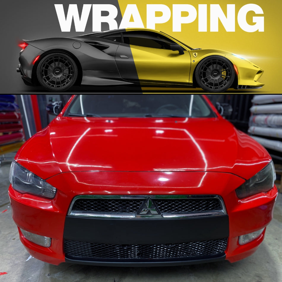 Car Wrap for Mitsubishi Lancer Shark 1 Year Warranty