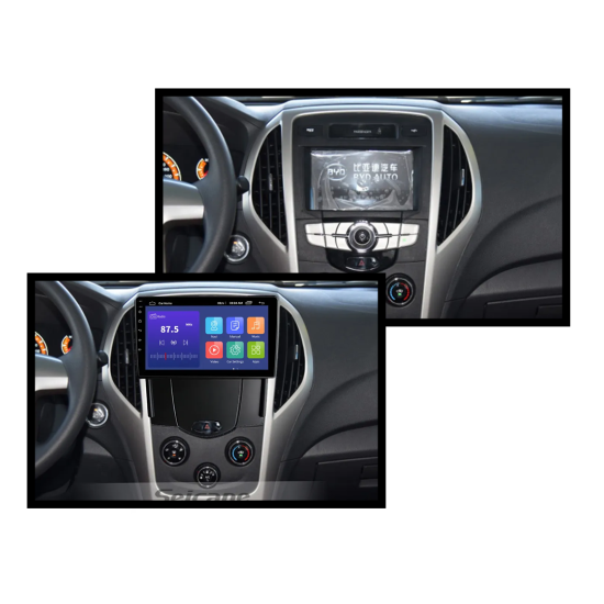 Android Screen for BYD F3 2020- Supported apple car play &amp; android auto wireless - Plug and play – GPS – DSP – Bluetooth – WIFI – Radio