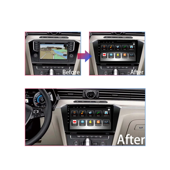 Android Screen fo volkswagen tiguan 2017 - Supported apple car play &amp; android auto wireless - Plug and play – GPS – DSP – Bluetooth – WIFI – Radio