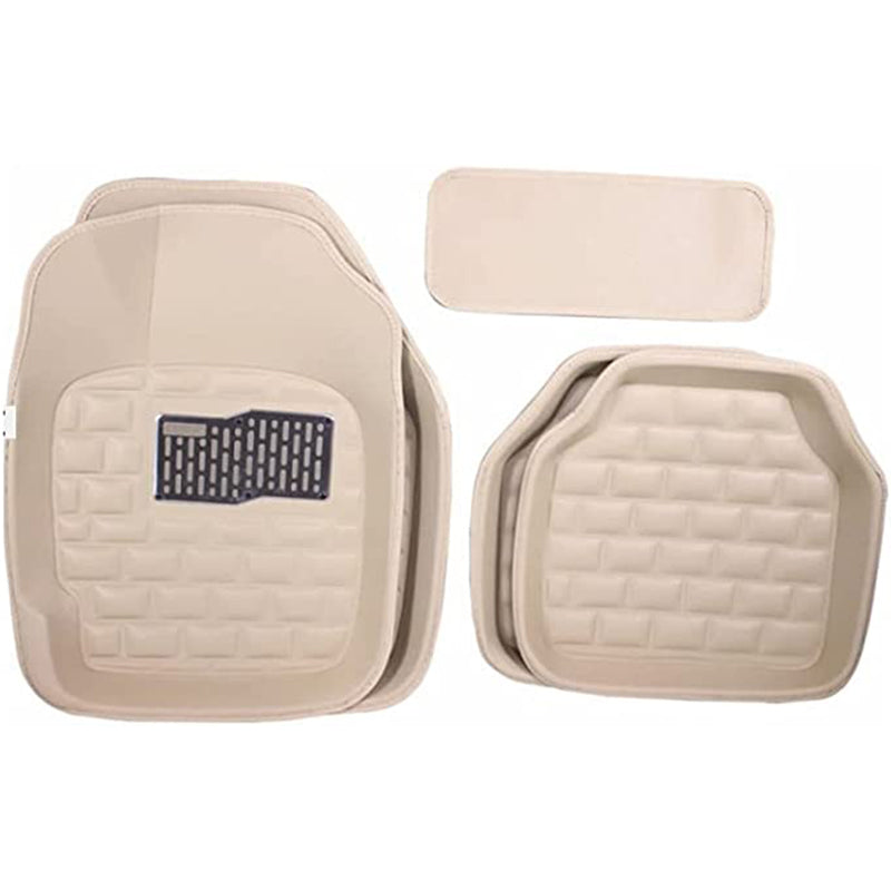 3D Floor Mats (Nissan Sunny 2014-Biege)