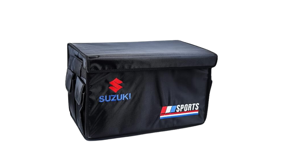 Foldable Car Trunk Organizer Storage Box – Durable, Collapsible, and Multi-Compartment for Efficient Vehicle Organization – Suzuki – Black