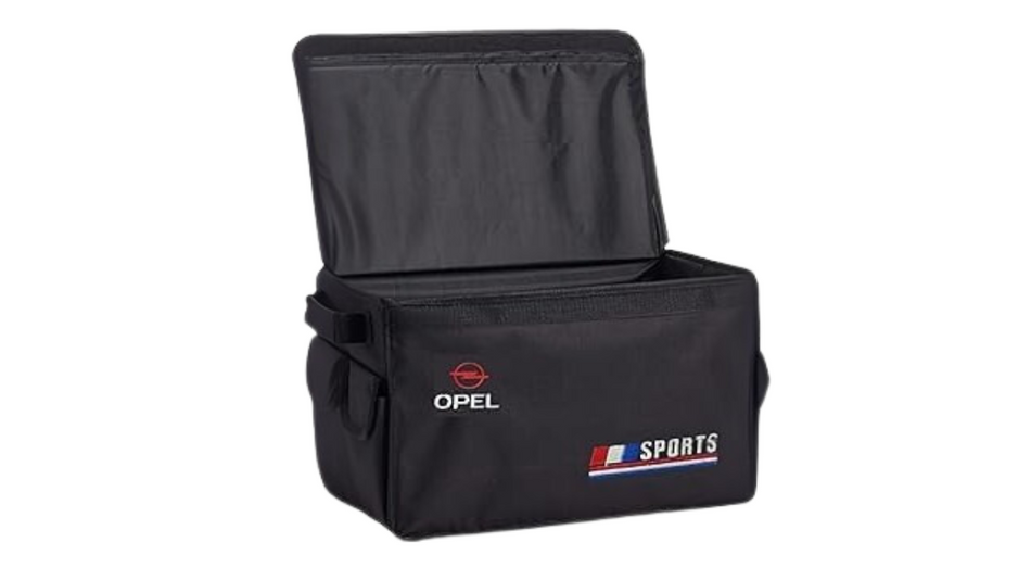 Foldable Car Trunk Organizer – Durable Collapsible Storage Box for Car Organization – Compatible with Opel Vehicles – Black