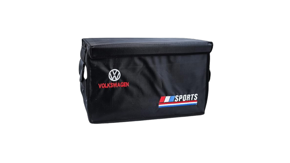 Foldable Car Trunk Organizer – Durable Foldable Storage Box for Car Organization – Compatible with Volkswagen Vehicles – Black