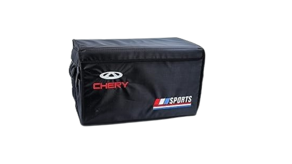 Foldable Car Trunk Organizer Storage Box – Durable, Collapsible, and Multi-Compartment for Efficient Vehicle Organization – Chery – Black