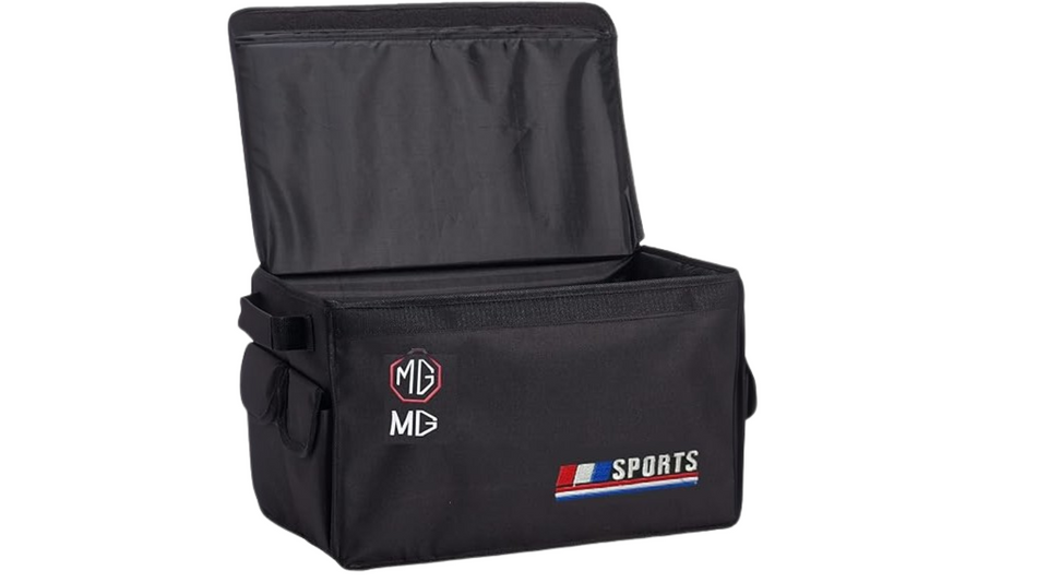 Foldable Car Trunk Organizer Storage Box – Durable, Collapsible, and Multi-Compartment for Efficient Vehicle Organization – MG – Black