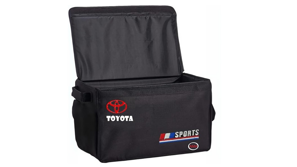 Foldable Car Trunk Organizer – Durable Foldable Storage Box for Car Organization – Compatible with Toyota Vehicles – Black
