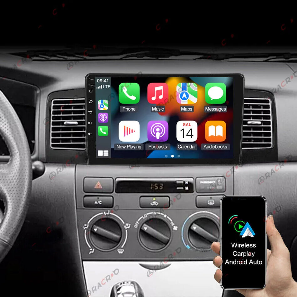 Android Screen for Toyota Corolla 2003 : 2007 - Supported apple car play &amp; android auto wireless - Plug and play – GPS – DSP – Bluetooth – WIFI – Radio