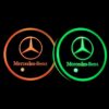 Car LED Cup Holder Lights with 7 Colors USB Charging - 2 Pieces- Mercedes-Benz