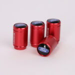 4Pcs Car Wheel Tire Valve Tire Stem Air Caps Airtight Cover For Ford – Red