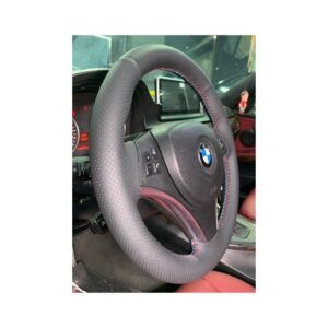 German leather steering Wheel Cover for BMW E90