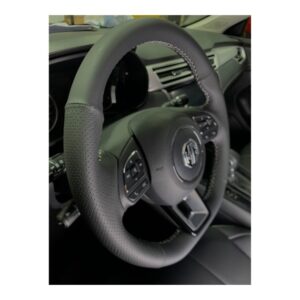 German leather steering Wheel Cover for mg5
